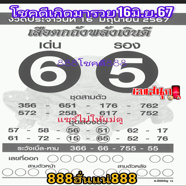 เสือตกถัง 16 6 67-"Tiger Tok Tang 16 6 67"
