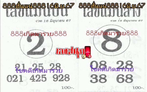 เลขบนเลขล่าง 16 6 67-"Top number, bottom number 16 6 67"