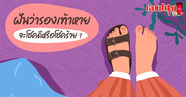 ฝันว่ารองเท้าหาย 1 ข้าง -"Dreamed that one shoe was lost"