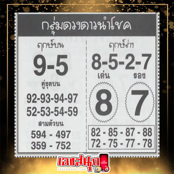 กลุ่มดวงดาวนำโชค 16 7 67-"Lucky star group-16 7 67"