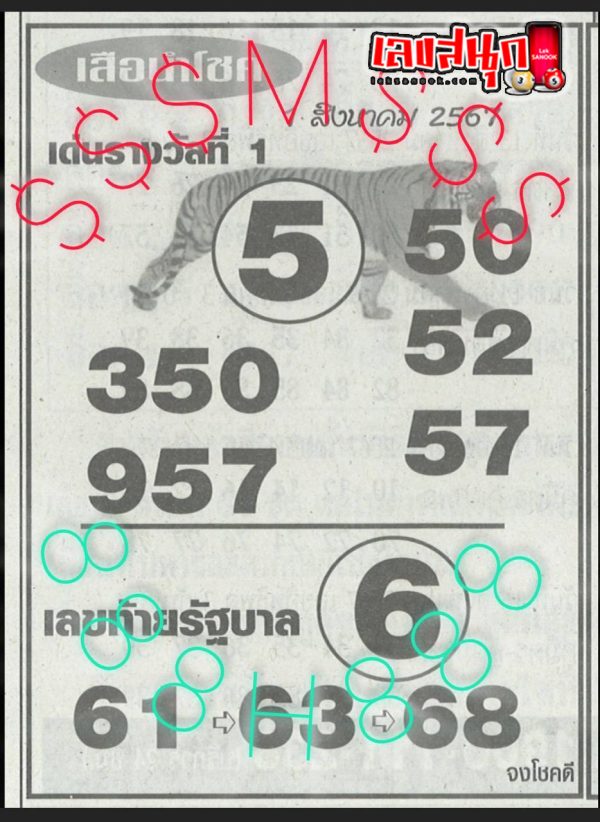 เสือมีโชค 1 8 67 - "Tiger Meechok 1 8 67"