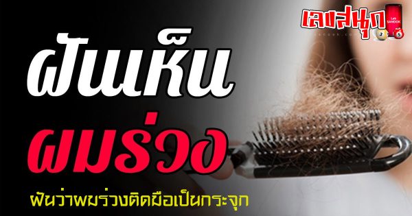 ฝันว่าผมร่วงติดมือเป็นกระจุก-"Dreaming that your hair is falling out in clumps."