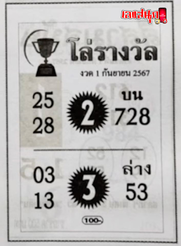 เลขโล่รางวัล 1 9 67-"Award shield number: 1 9 67"