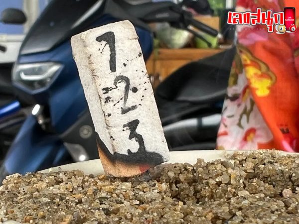 จิ้งจกสีแดงให้โชคถูกหวย-"Red lizard brings luck in winning the lottery."