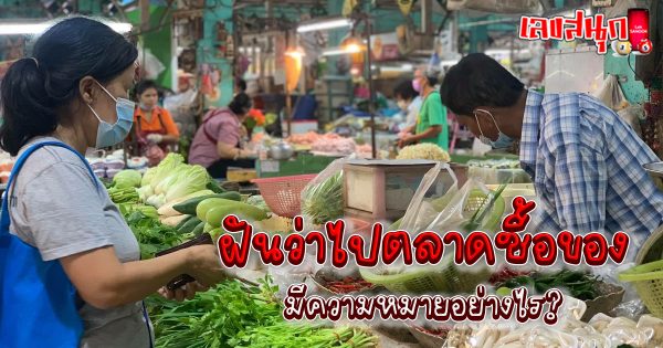ฝันว่าไปตลาดซื้อของ-"Dreamed of going to the market to buy things."