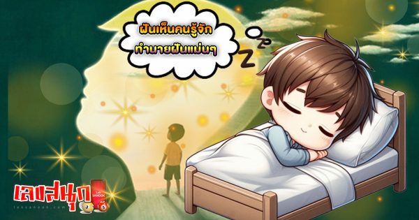 ฝันเห็นคนรู้จัก - "Dreaming of seeing many acquaintances"