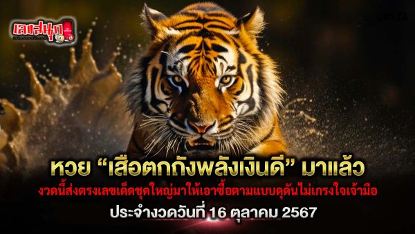 เสือตกถังพลังเงินดี 16 10 67 - "Famous fun numbers"