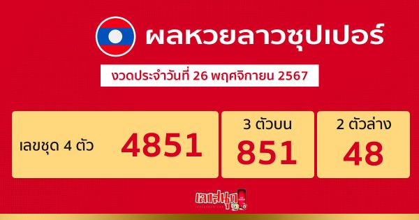 ผลหวยลาวซุปเปอร์ -"Lao Super Lottery results"
