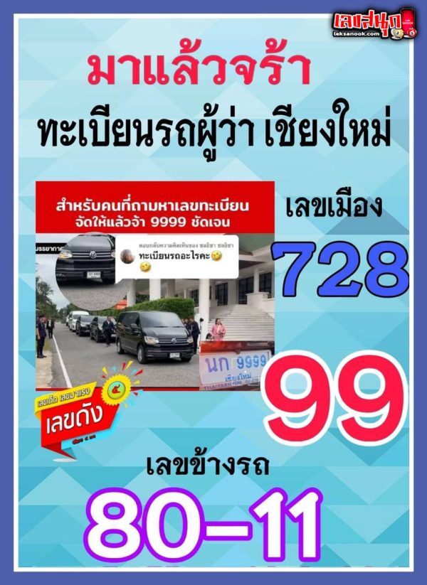 ทะเบียนรถนายก 1 12 67-''Prime Minister's car license plate 1 12 67''