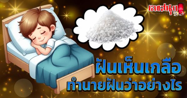 ฝันเห็นเกลือ -"fun numbers beliefs"