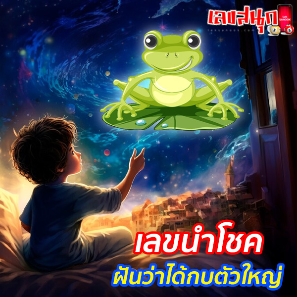 ฝันเห็นกบตัวใหญ่ 1 ตัว-"Dreamed of seeing a big frog"
