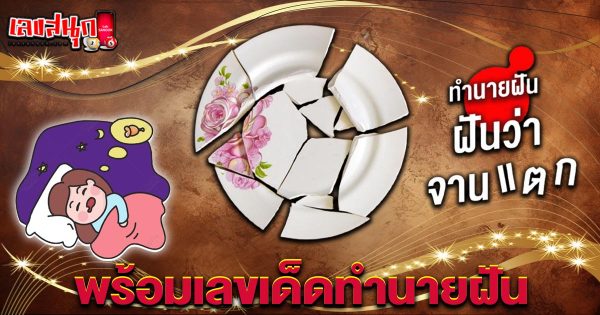 ฝันเห็นจานแตก-"Dreaming of a broken plate"