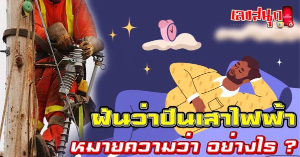 ฝันว่าปีนเสาไฟฟ้า-"Dreaming of climbing an electric pole"