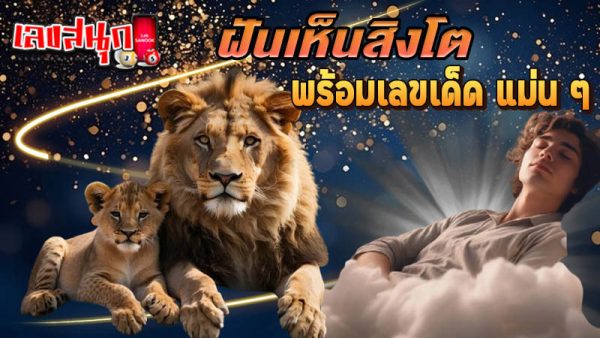 ฝันเห็นสิงโต -"I dreamed that a lion was running towards me."