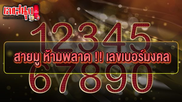เลขเบอร์มงคล-"Check lucky numbers, total results"