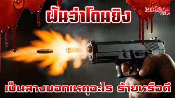 ฝันว่าโดนยิงเลือดออก -"I dreamed that I was shot and bleeding."