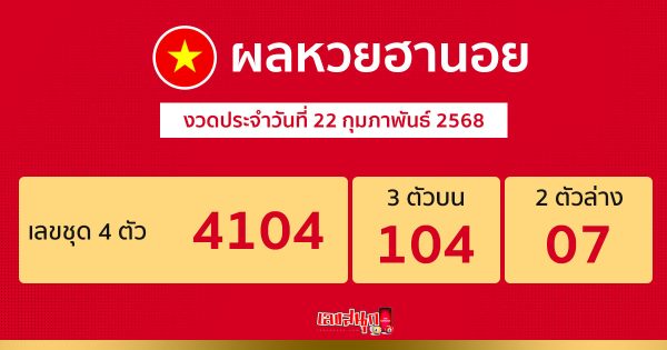 รูปภาพผลหวยฮานอยวันนี้ของ heng99