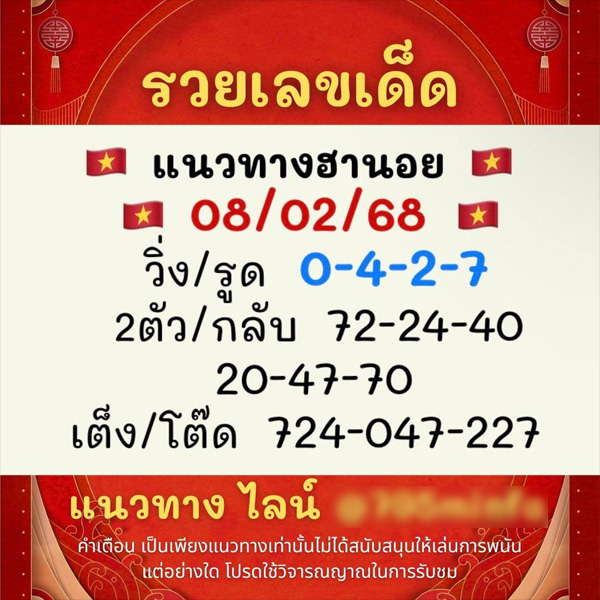 รูปภาพเเนวทางหวยฮานอยจากเซียนหวยของ heng99
