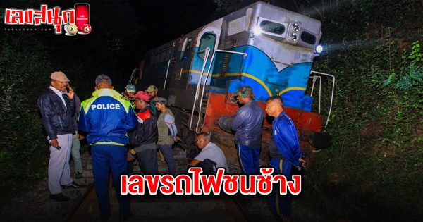 เลขรถไฟชนช้าง 1/3/68-"Train hits elephant number 1/3/68"