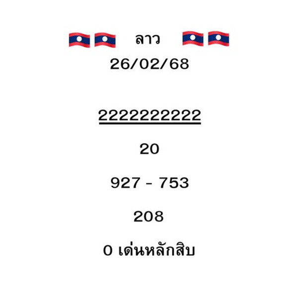 รูปภาพแนวทางเลขเด็ดหวยลาวซุปเปอร์ของ lekdedonline