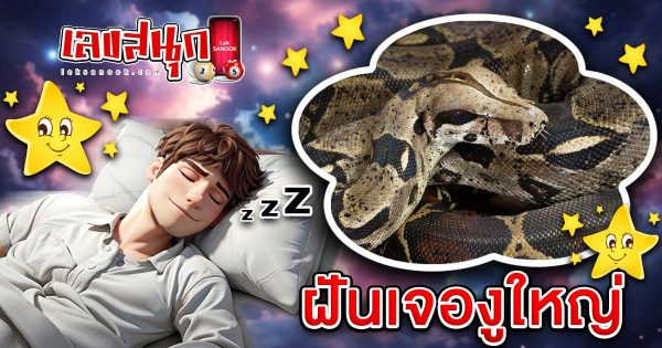 ฝันเจองูใหญ่-"I dreamed of seeing a big snake"