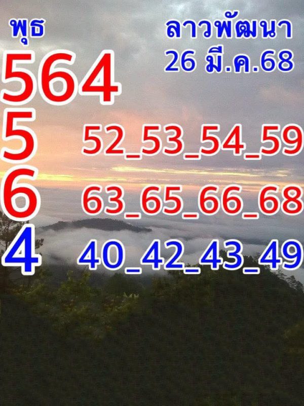 รูปภาพแนวทางหวยลาวพัฒนาวันนี้ของ heng99