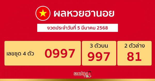 รูปภาพผลหวยฮานอยของ lekdedonline