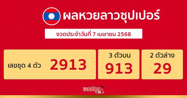 รูปภาพผลหวยลาวซุปเปอร์วันนี้ของ heng99