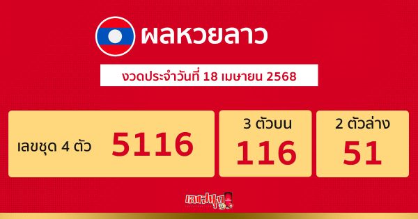 รูปภาพผลหวยลาววันนี้ของ lekdedonline