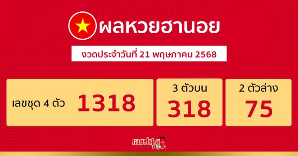 รูปภาพผลหวยฮานอยวันนี้ของ lekdedonline
