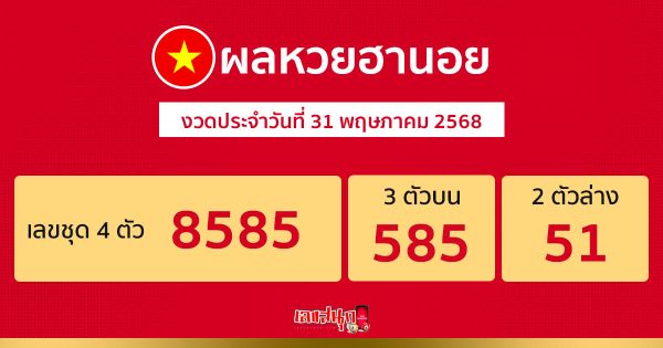 รูปภาพผลหวยฮานอยวันนี้ของ lekdedonline