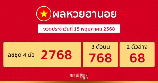รูปภาพผลหวยฮานอยของ lekdedonline