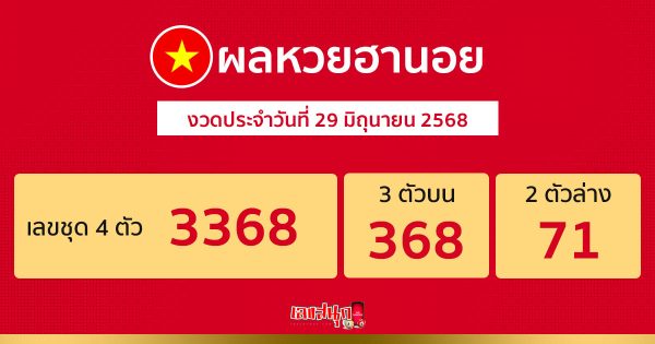 รูปภาพ ผลหวยฮานอยวันนี้ของ heng99