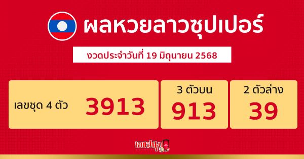 รูปภาพผลหวยลาวซุปเปอร์วันนี้ของ lekdedonline