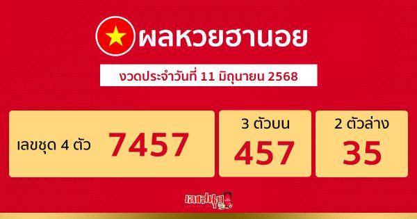 รุปภาพผลหวยฮานอยวันนี้ของ heng99