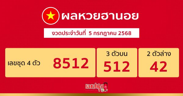 รูปภาพผลหวยฮานอยวันนี้ lekdedonline