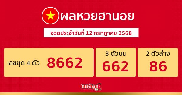 รูปภาพผลหวยฮานอยวันนี้ของ lekdedonline