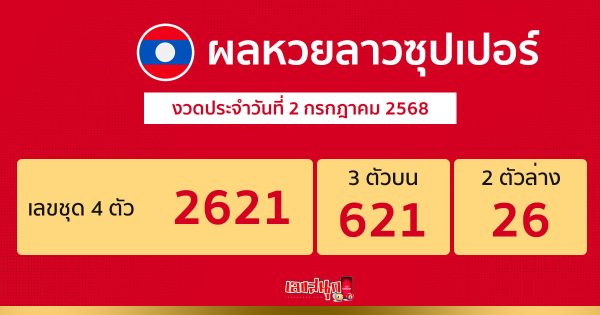 รูปภาพผลหวยลาวซุปเปอร์ของ lekdedonline