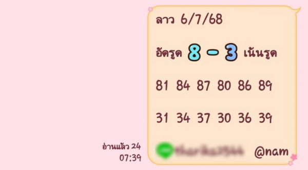 รูปภาพแนวทางหวยลาวซุปเปอร์จากเซียนของ lekdedonline