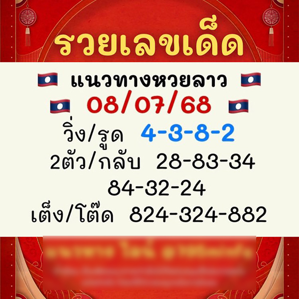 รูปภาพเลขเด็ดหวยลาวซุปเปอร์วันนี้ของ heng99