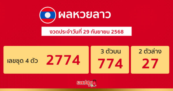 รูปภาพผลหวยลาววันนี้ของ lekdedonline