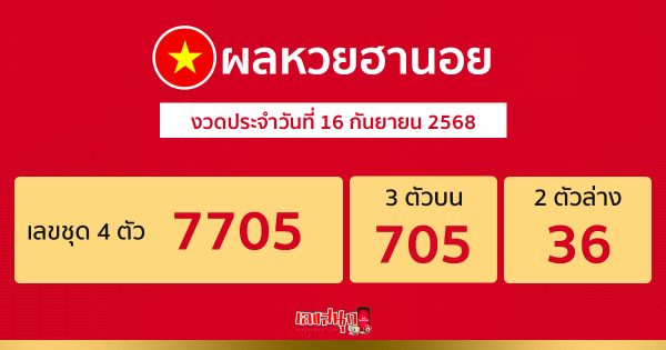 รูปภาพผลหวยฮานอยวันนี้ของ heng99